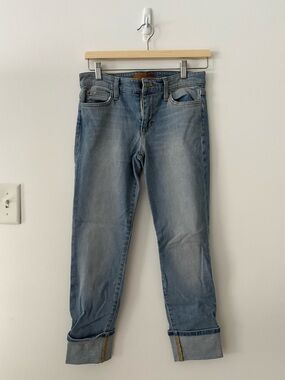 Joe’s Light Blue Women's Slim Straight Roll Up Jeans